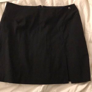 Black mini skirt